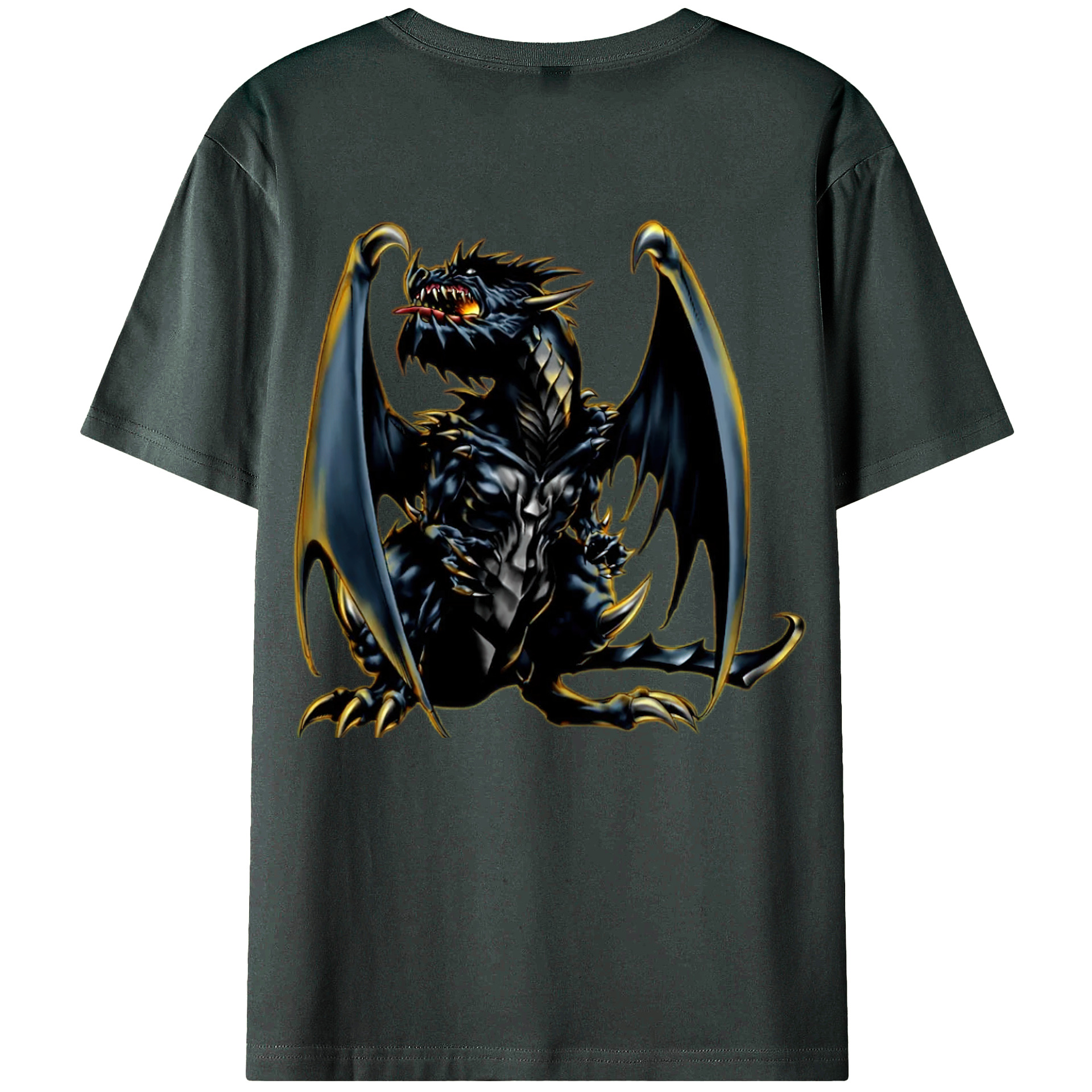 （画像用） 遊☆戯☆王 Yu-Gi-Oh! 綿100％ メンズ半袖Tシャツ（バックプリント） 通気性